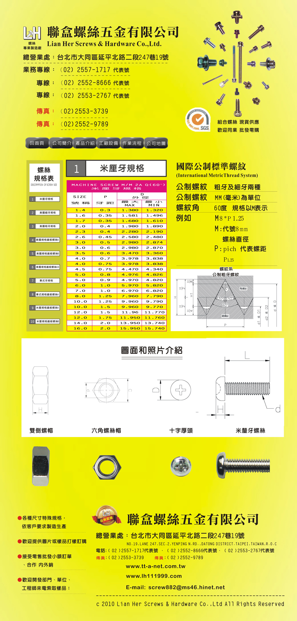 聯盒螺絲螺帽華司五金零件