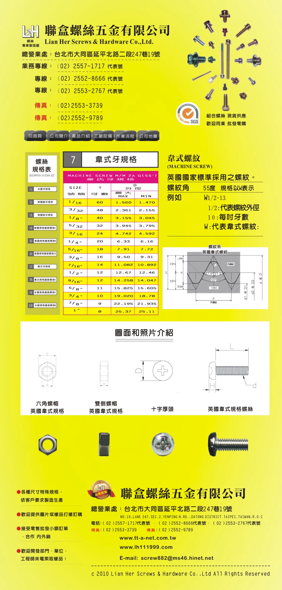 聯盒螺絲螺帽華司五金零件